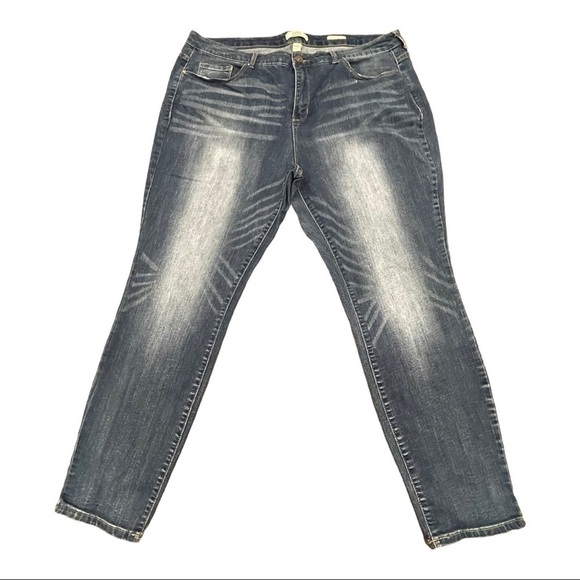 VINTAGE America blues boho skinny jeans. - Picture 5 of 5